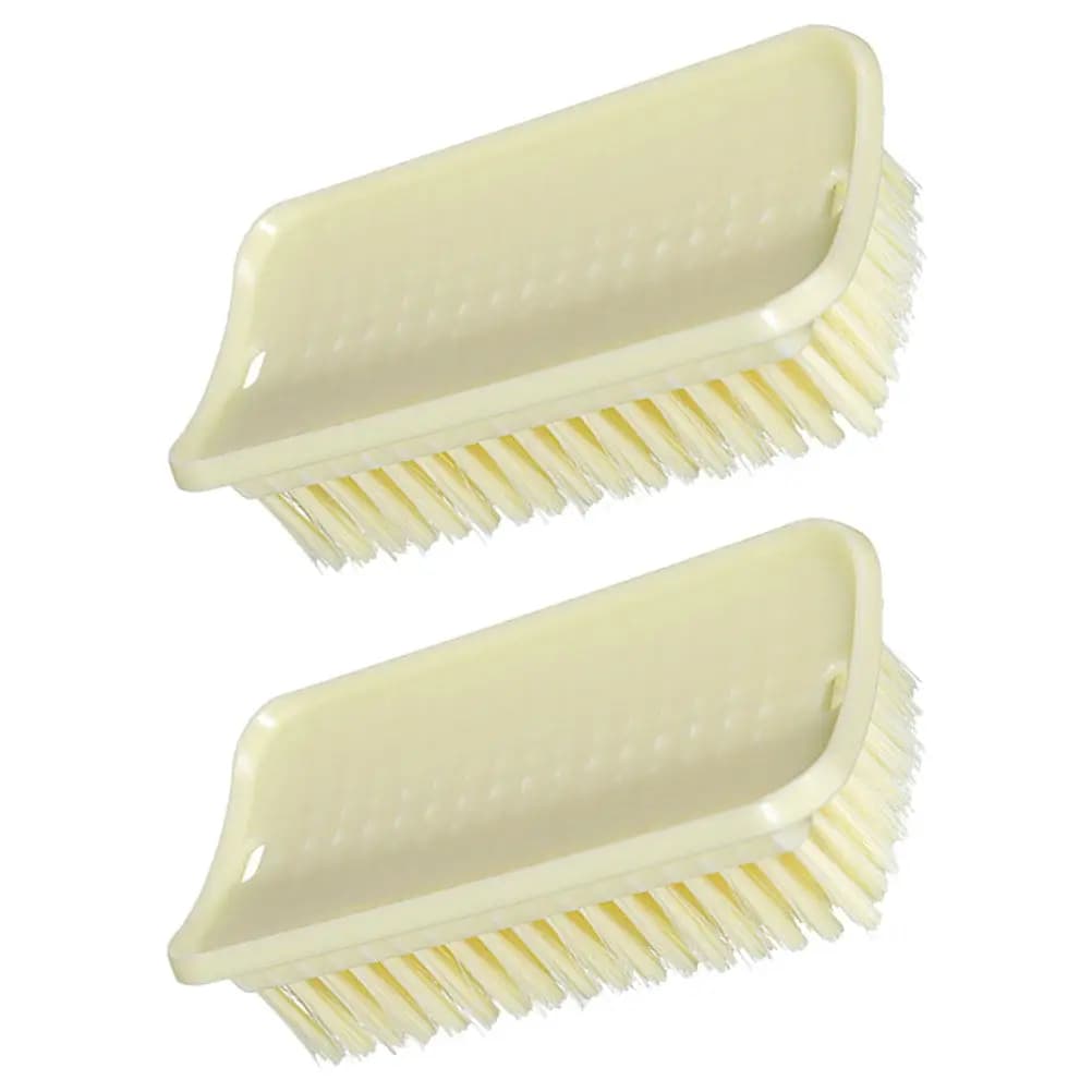 2Pcs Soft Bristle Shoe Brush Strong Cleaning Power Handheld Laundry Brush Clothes Scrub for Home Household Use
