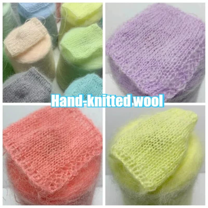 Hand-woven Colorful Horse Sea Line Wool Cashmere Line Joint Stock Line Wiring Long Cloth Soft Nap 300g DIY Handmade Scarf Coat