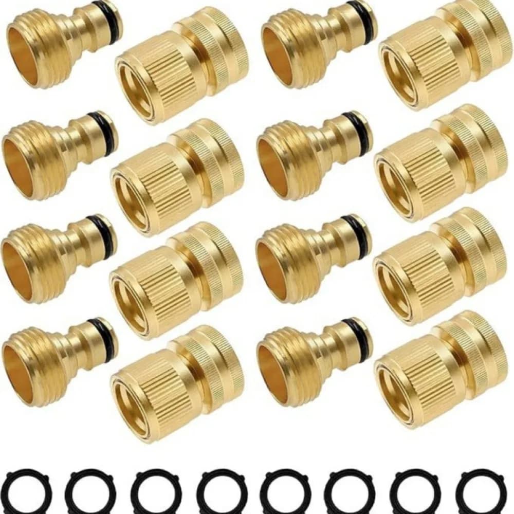 Solid Brass Hose Quick Connect Connector 3 4 GHT Thread Adapter For Irrigation Plumbing Garden Watering Pipe Fittings