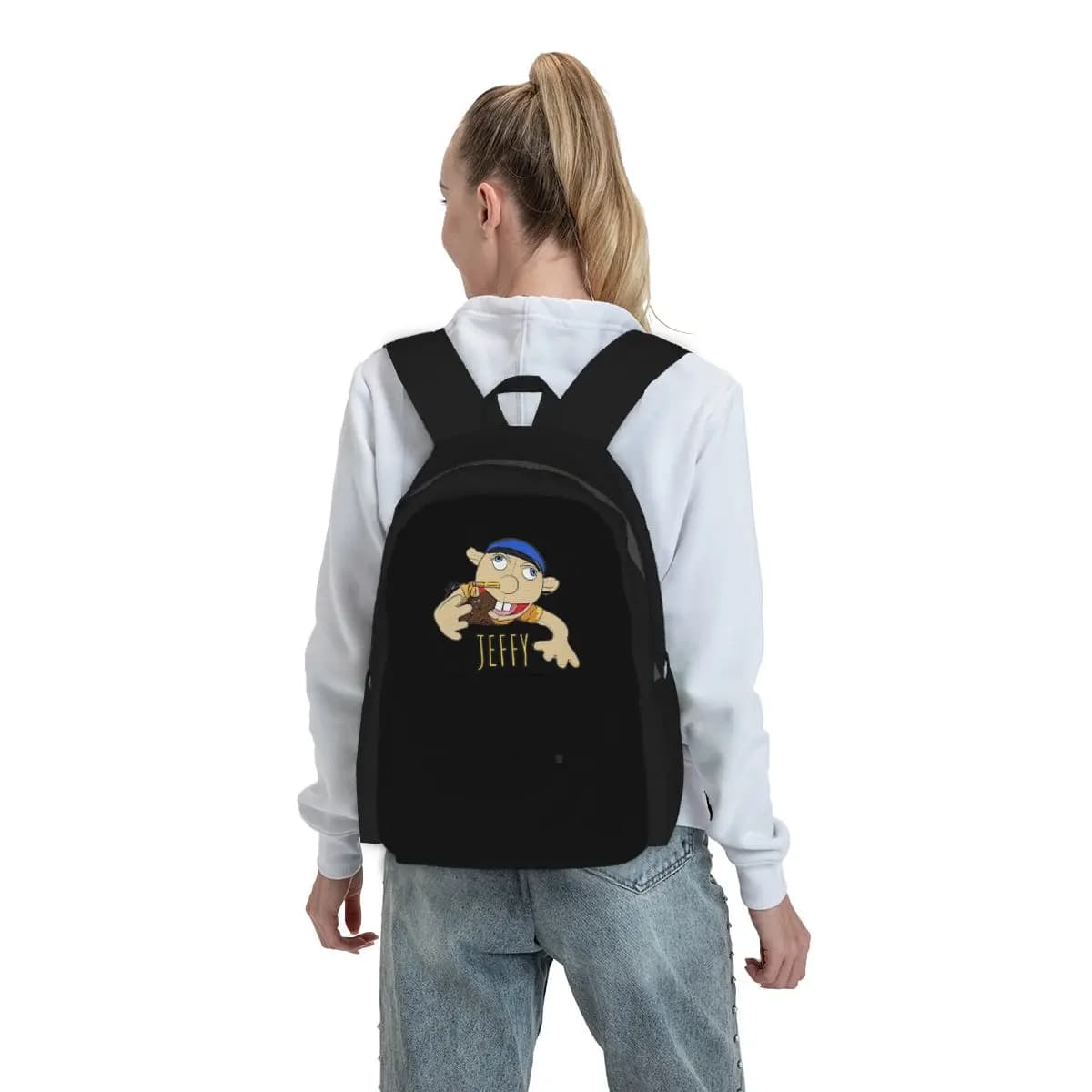 Jeffy The Puppet Hot Selling! Backpack Student BookBag Kids School Bag Laptop Shoulder Bags for Men Women
