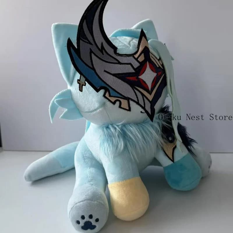 Anime 25cm Genshin Impact II Dottore The Doctor Kawaii Cat Plush Doll Stuffed Toys Cotton Figure Birthday Gift Xmas