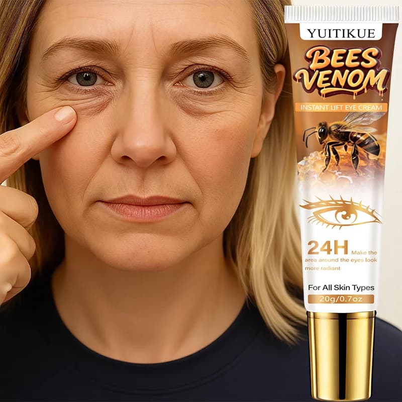 YUITIKUE Crema per gli occhi al veleno d'api 20 g - Sollevamento istantaneo e luminosità 24 ore, consistenza leggera e setosa, blocca l'umidità per tutti i tipi di pelle