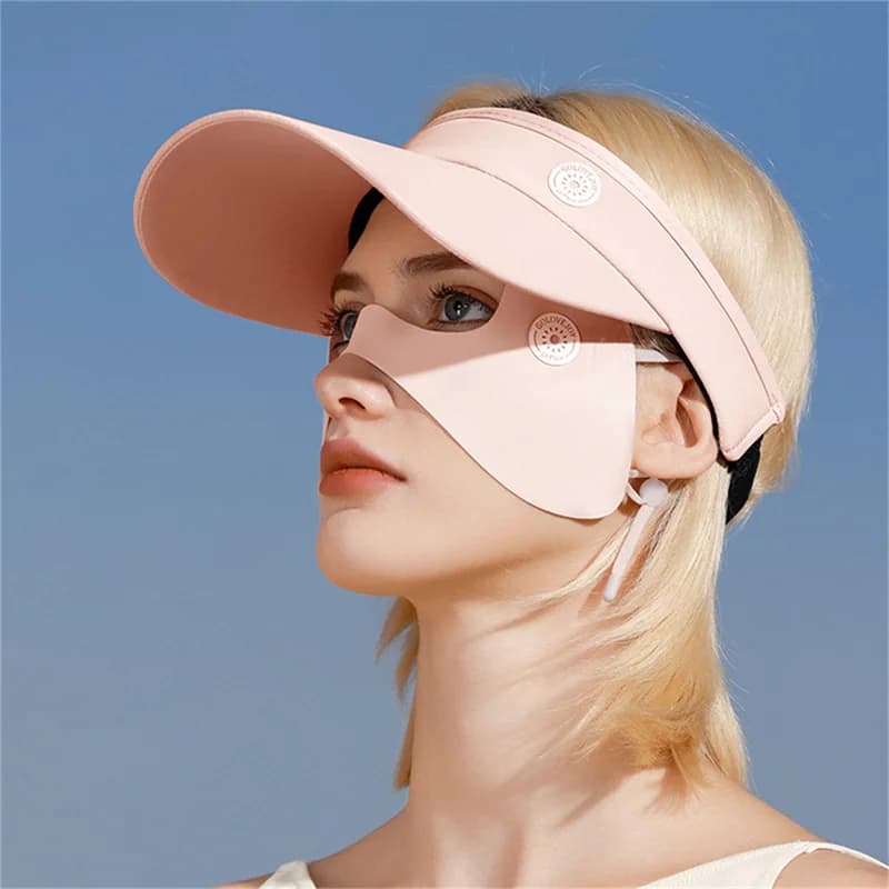 Protezione solare estiva Maschera di seta di ghiaccio Confortevole traspirante Anti-UV Gita da golf all'aperto Protezione per gli occhi Parasole Prodotti per gli occhi