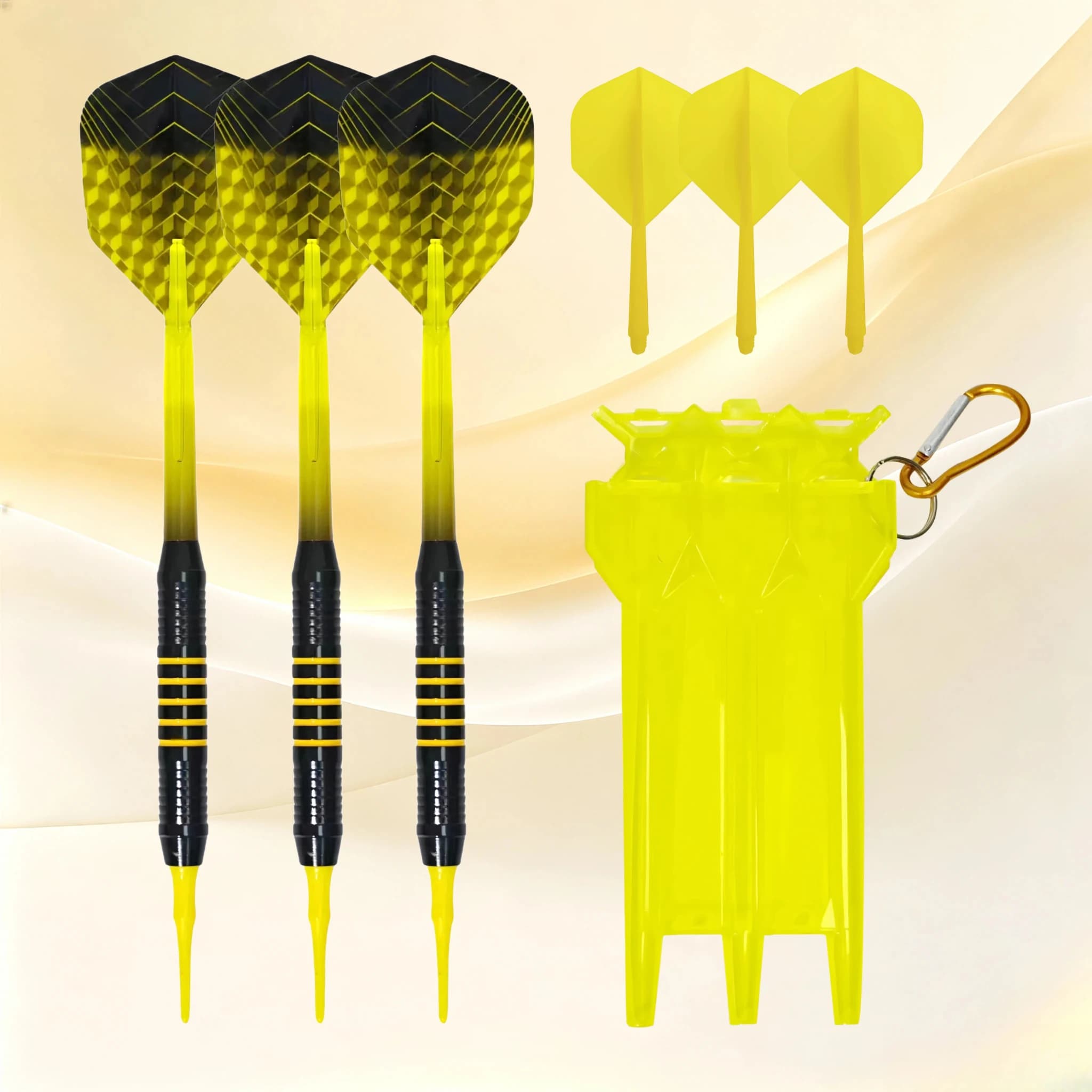 18g Soft Dart Set, Iron Lined Dart Barrel, Durable Soft Dart Tip, including Integrated Dart Tail, with Integrated Storage Box