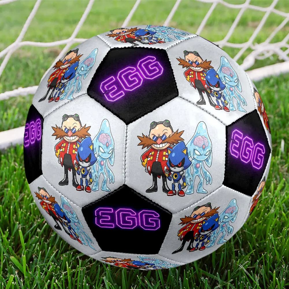1pc Sonic Hedgehog Soccer Ball Football Size 5 Training Ball Colorful Team Training Holiday Gift HE46