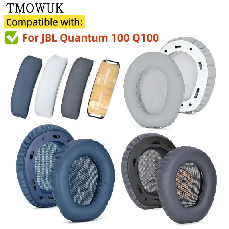 Replacement ear cushions, cushion lining or wireless headphone band JBL Quantum 100 Q100