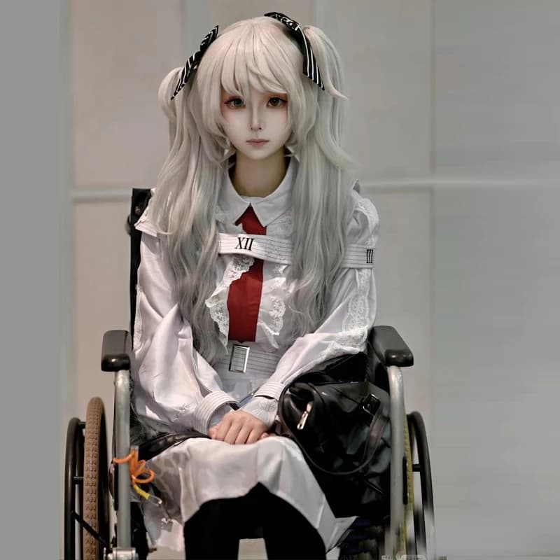 ANIMECC in Magazzino XS-2XL Bianco Miku Costume Cosplay Wig 25 Cable Nightcord Colorful Project Mirai Sekai Stage Helloween for Women
