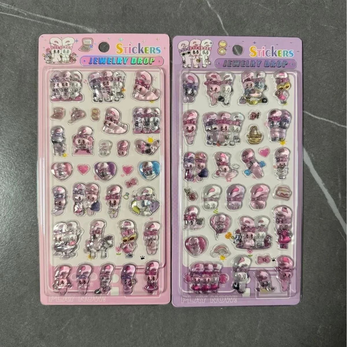 Adesivi 3D Carini Kawaii a Forma di Animali con Cristalli in Rilievo per Decorazione Fai-da-Te, Diari, Cover per Telefoni, Laptop, Vendita all'Ingrosso