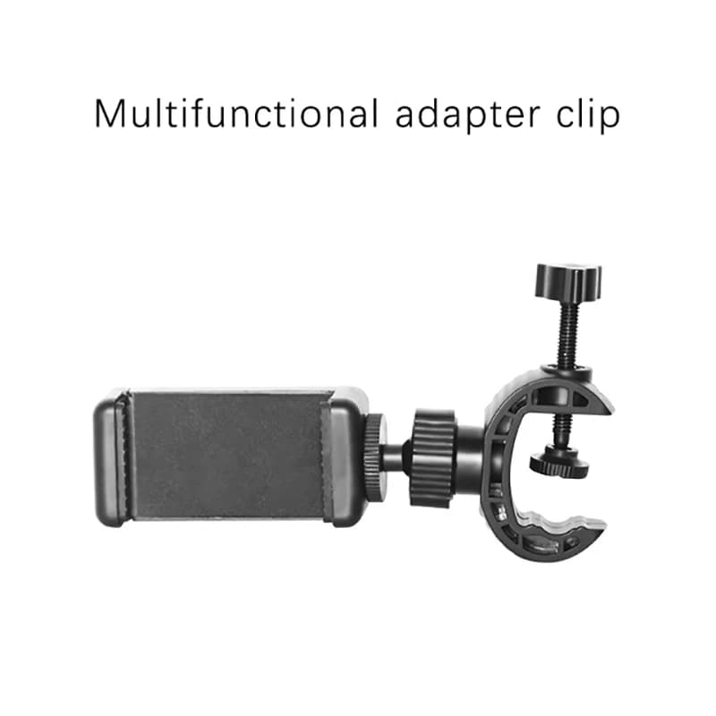 Staffa per telefono Clip di supporto per cellulare per tutti gli smartphone supporto per telefono supporto per supporto per microfono supporto per treppiede
