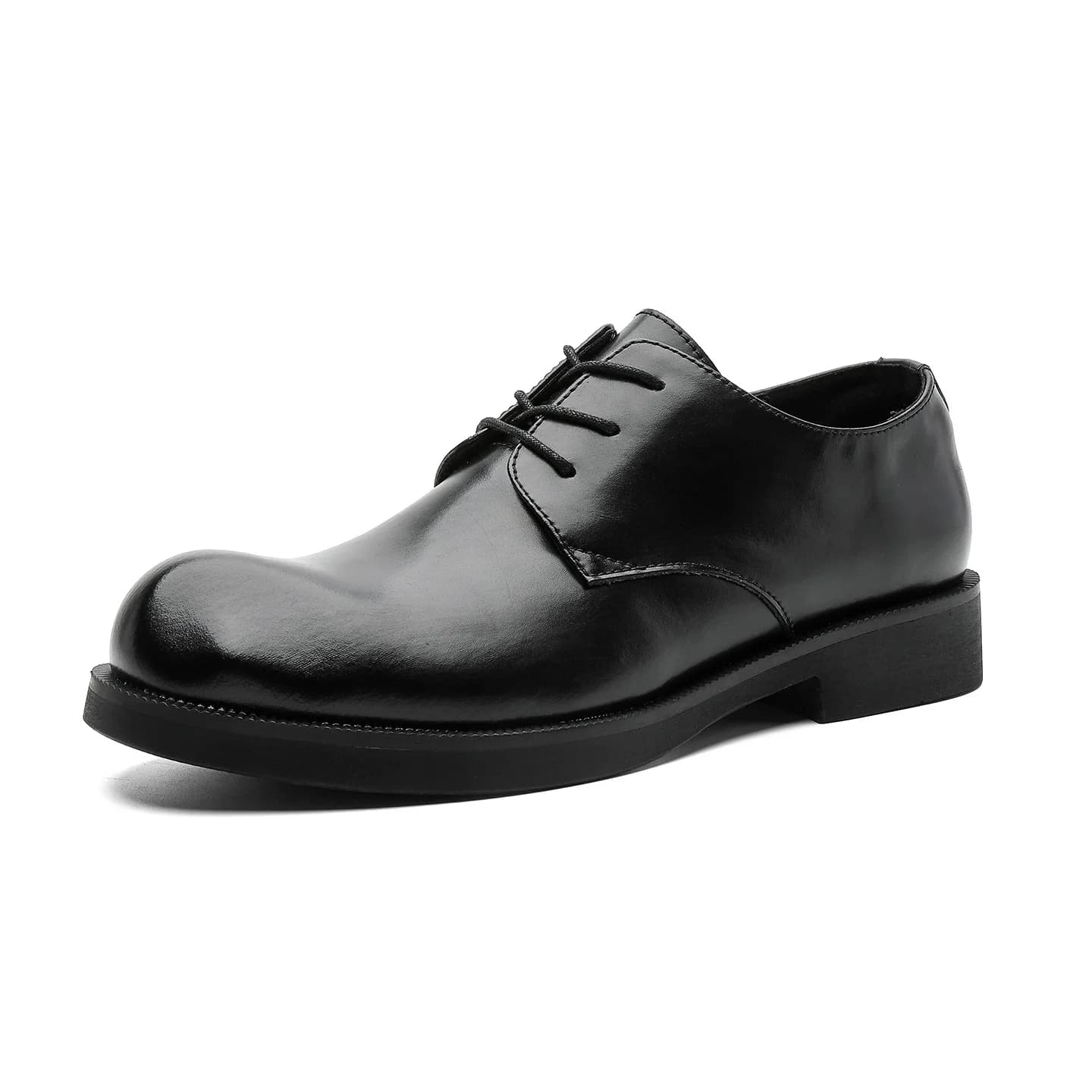 Scarpe da sposo classiche da uomo, scarpe da sposa Oxford, in pelle, con punta tonda, con lacci, comode, traspiranti, in tinta unita, mocassini casual da lavoro