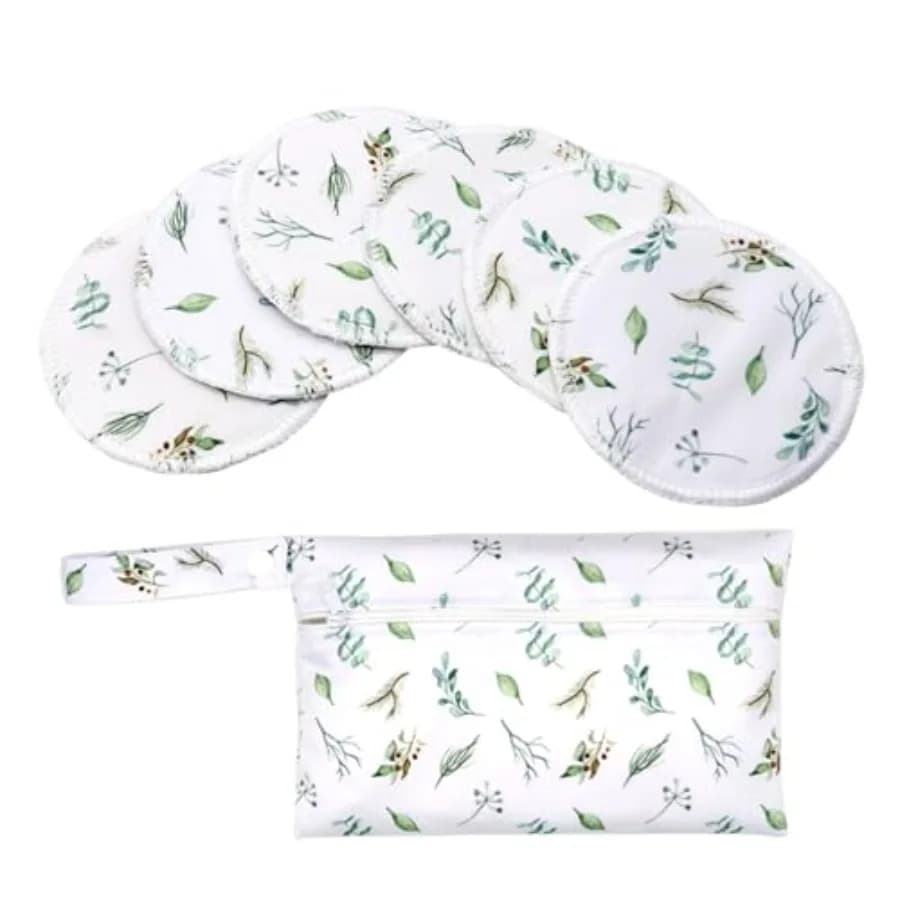 1 Set Nappy Bag Portable Diaper Organiser Pouch with Feeding Breast Pad Anti- Maternity Nipple Care Cushion Comfort