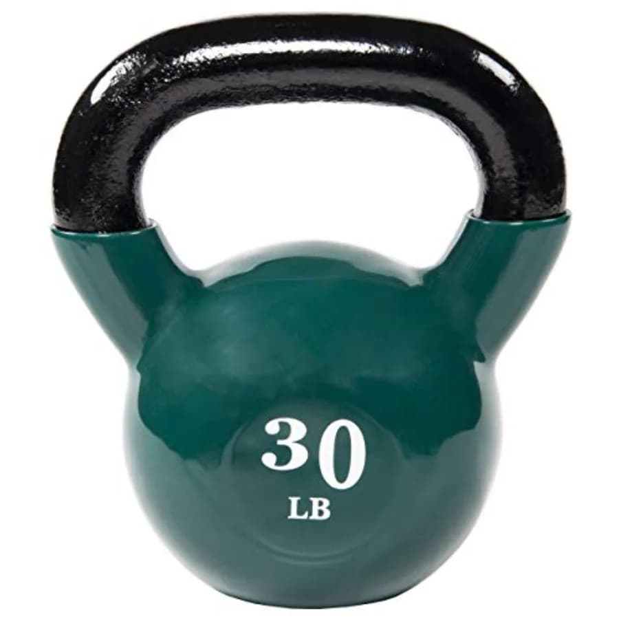 All-Purpose Color Vinyl Coated Kettlebell, 10 Pounds