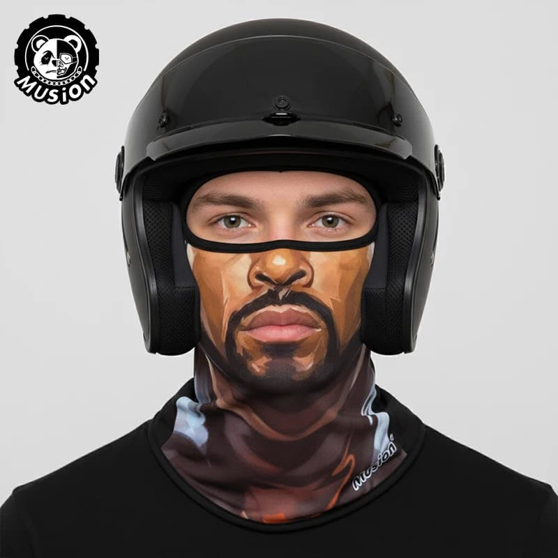 Musion Sunset Fog for helmet Full Face Mask Print skull Moto Topeng Muka Rider for cycling and riding motorcycle