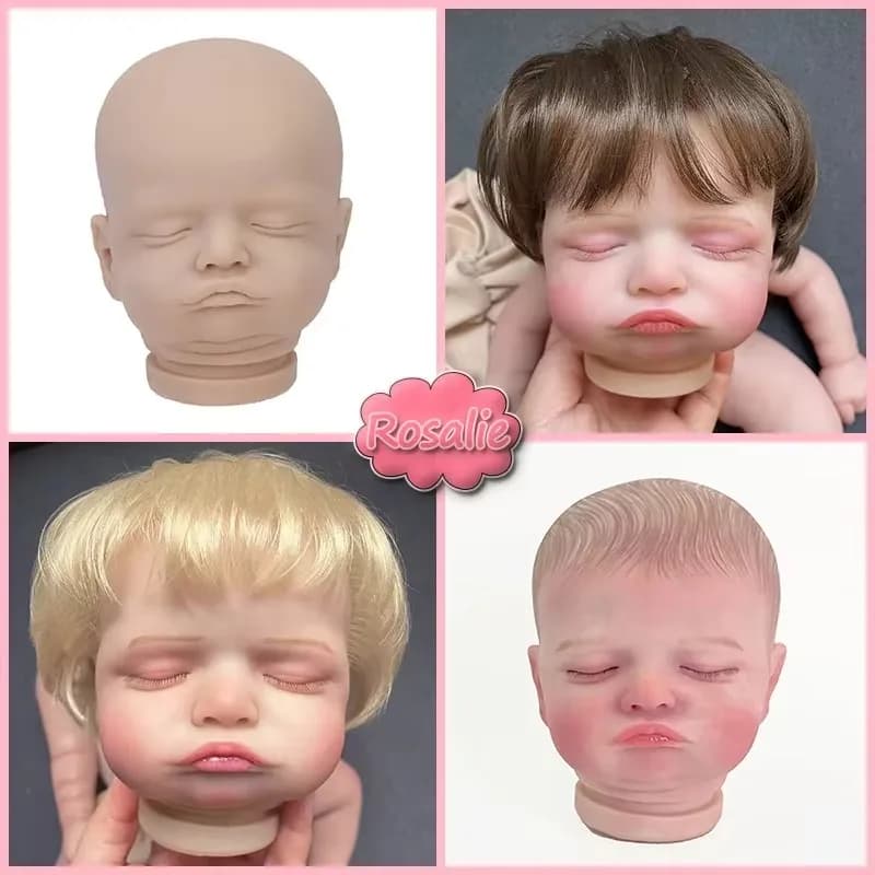 Already Painted Kits/Un painted Kits 18Inch Reborn Rosalie Doll Kit Soft Touch Fresh Color DIY Doll Parts with Cloth Body