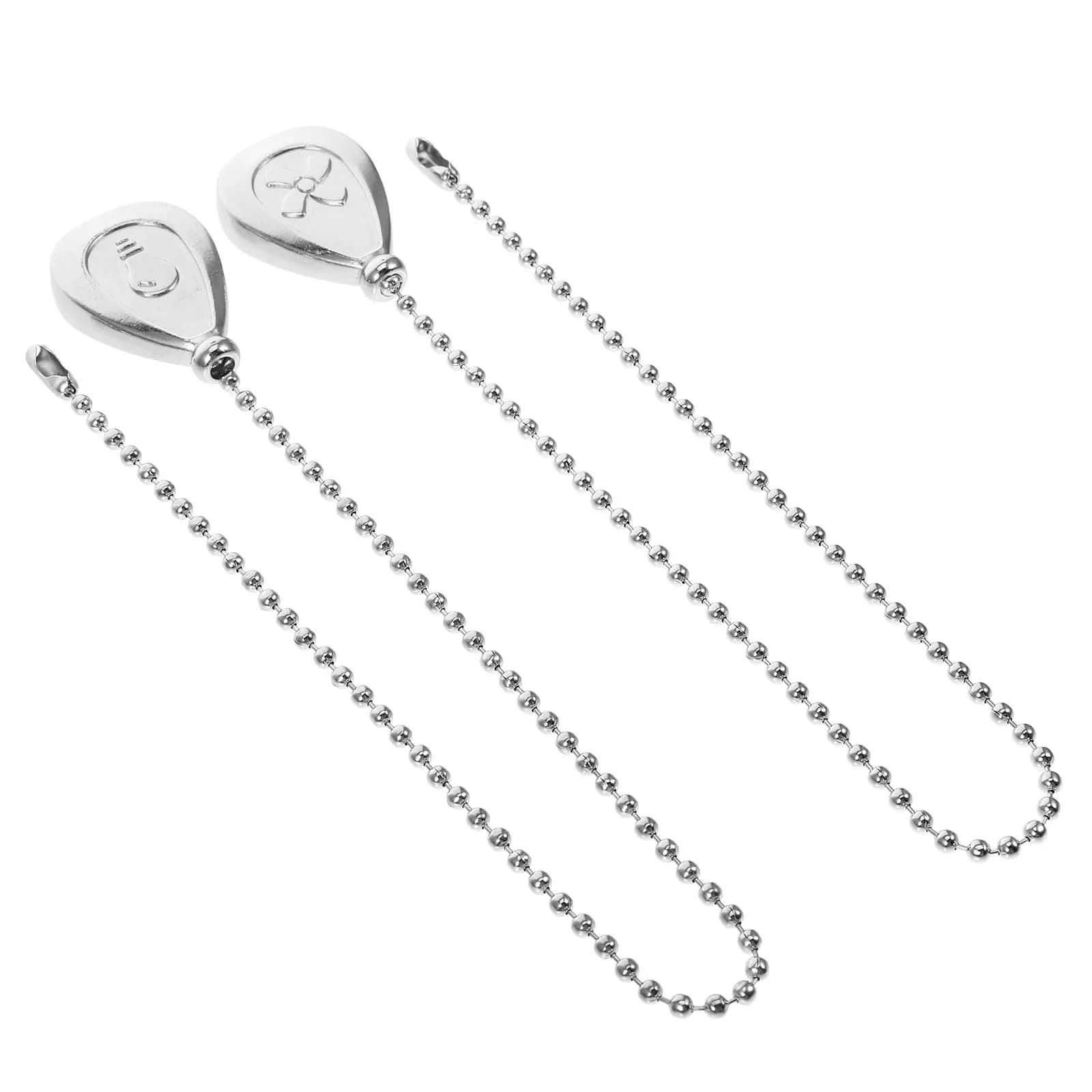 2 Pezzi Catene di Prolunga Vintage per Ventilatore da Soffitto, Decorative con Sfere a Sospensione, Catenella a Sfera per Ventilatore, Cordino di Prolunga per Apparecchio Luminoso