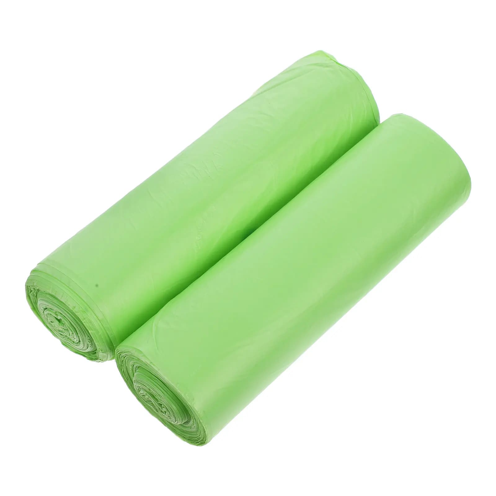 2 Rolls X 15pcs Biodegradable Lawn Compost Bags Reusable Yard Waste Trash Bags Garden Leaves & Garden Waste Disposal