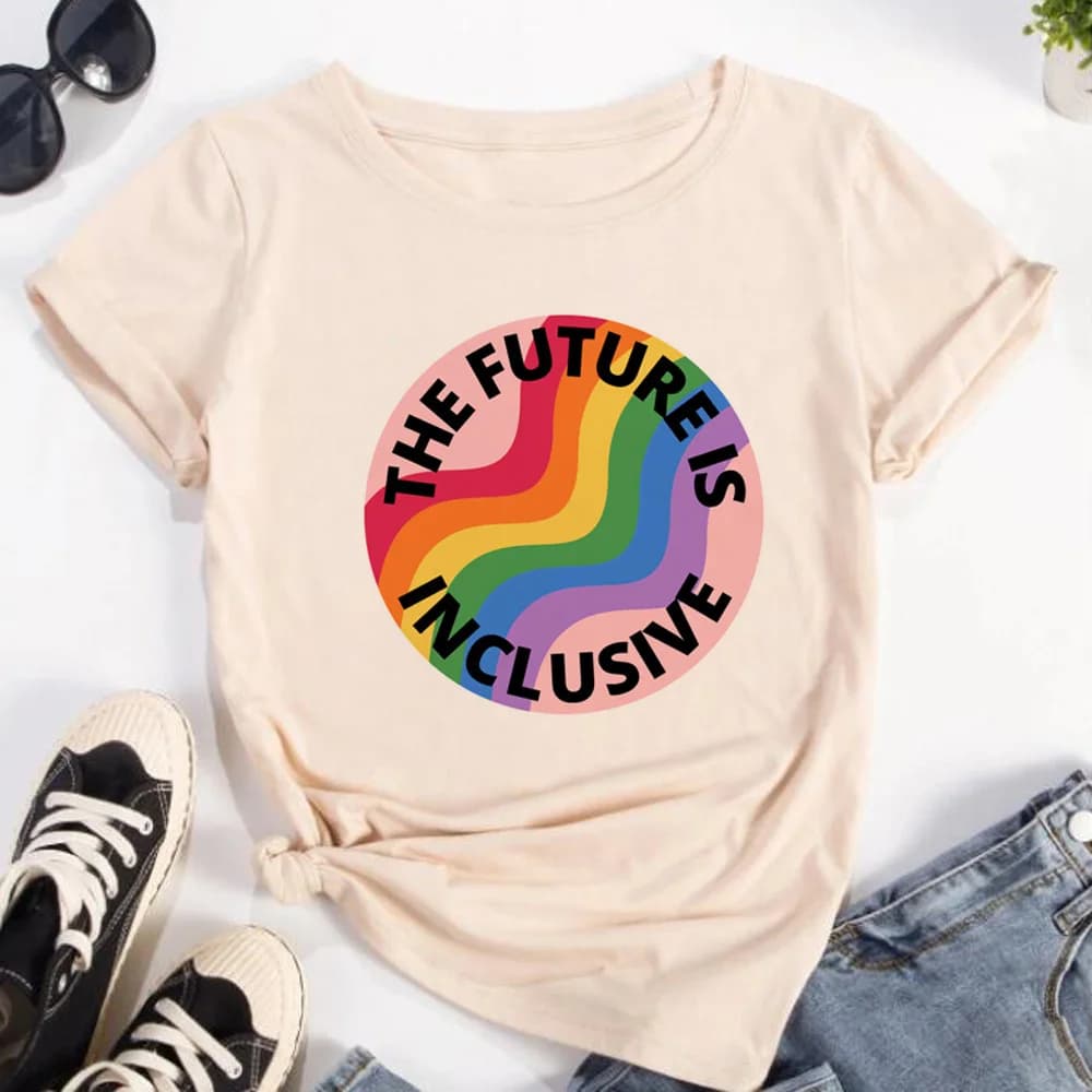 Pride Lgbt Lgbtq shirt girl Breathable Retro Graphic Trendy Digital t-shirt Pastel Digital Graphic kawaii Pop Culture Gothic