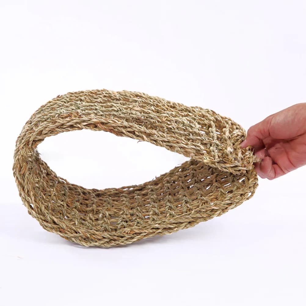1 Pezzo Tappetino in Erba Naturale per Lucertole, Amaca in Alghe Marine, Tappetino Robusto e Confortevole per il Riposo degli Animali Domestici, Amaca per Lucertole, Nido per Lucertole
