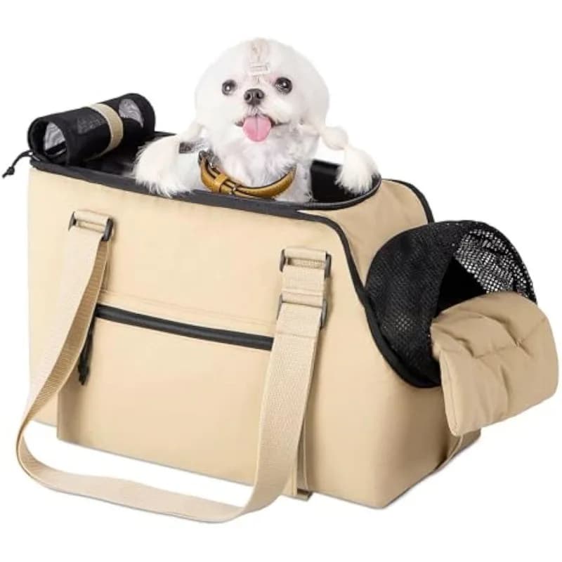 Borsa da Trasporto Pieghevole per Animali Domestici, Borsa Traspirante per Cuccioli da Esterno con Rete, Borsa da Viaggio per Cani e Gatti
