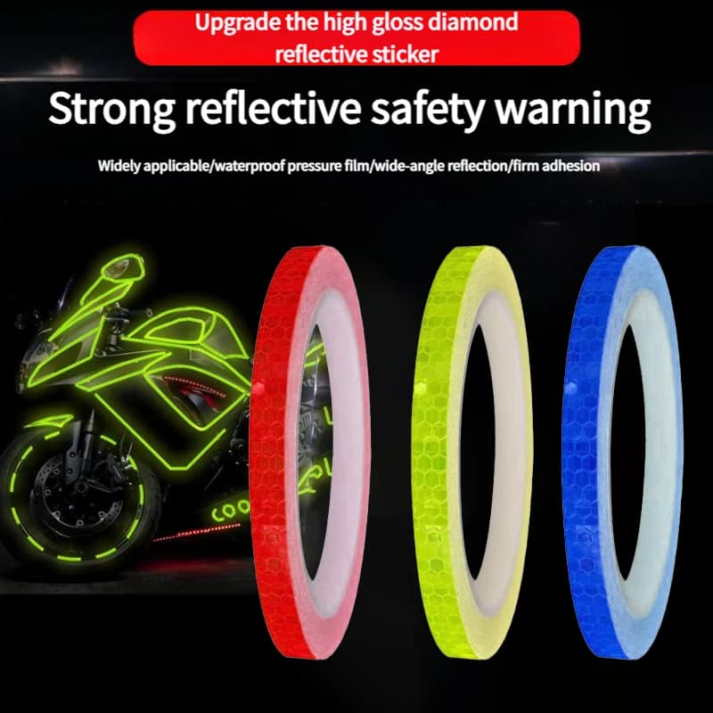 Wall stickers for bike Reflective tape Fluorescent MTB Bike Bicycle Strips MTB for bicycle helmet cycling Scooter bike