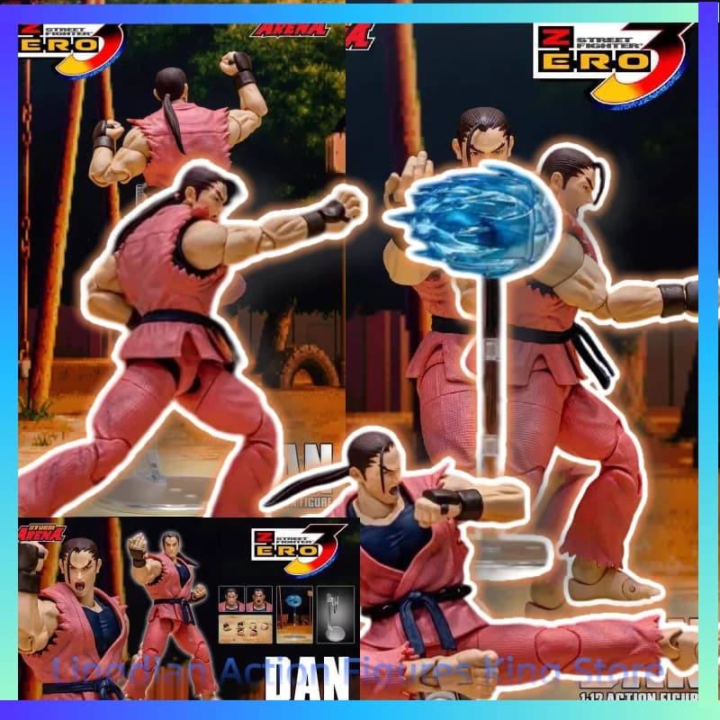 Storm Toys ST Teenage Street Fighter Dan DAN 1/12 Action Figure Articolata, Modellino di Personaggio Animato, Statuetta da Collezione, Regalo