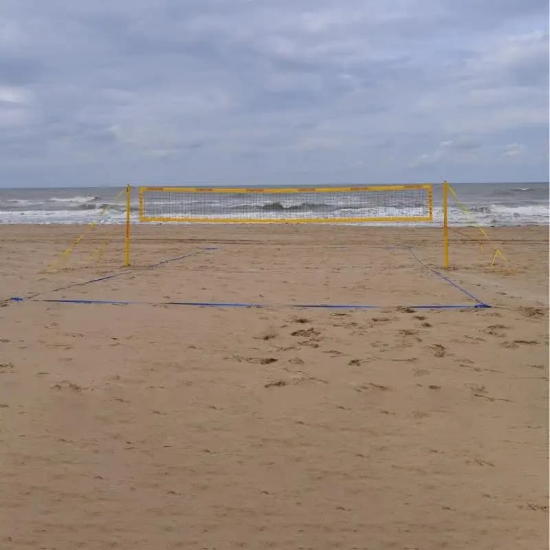 Portables Beach Volleyballs Courts Line Set with Sand Anchors and Carry Bag