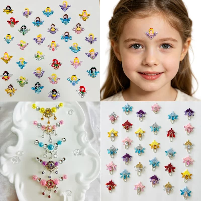 Festival Face Jewelrys Rhinestones Adhesive Crystal Face Gem Stickers DIY Face Painting Forehead Tattoo Stickers Friend For Girl