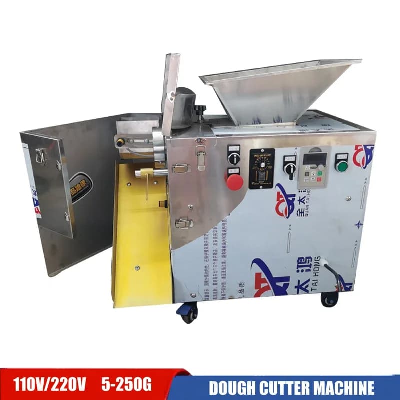 Macchina Compatta per Dividere Impasti, per Panini, Ravioli, Pizza, Barrette Proteiche, con Taglierina a Peso Regolabile