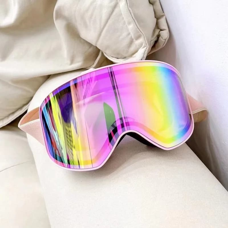 Occhiali da neve antivento Uomo Donna, Occhiali da sci A doppio strato Antiappannamento, Occhiali da ciclismo per sci da snowboard
