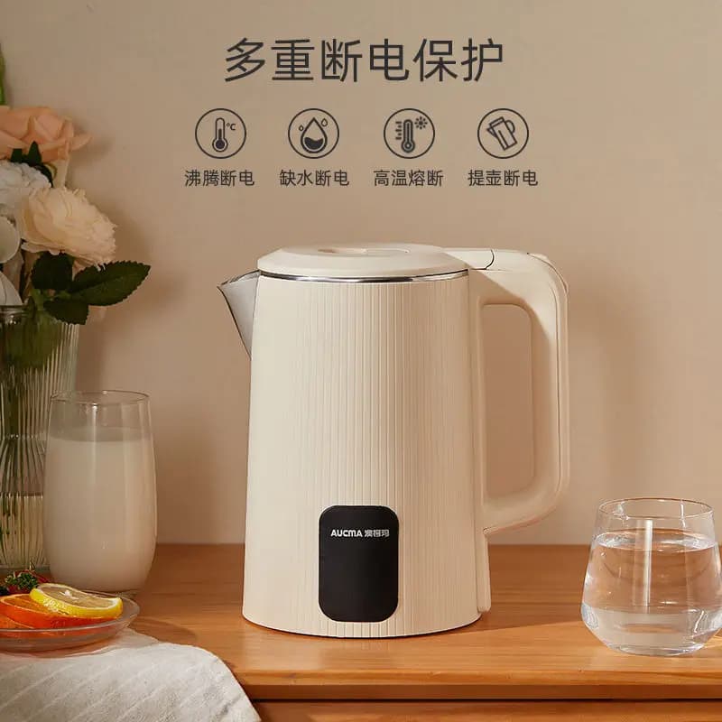 Home & Dorm Insulated Electric Kettle: Durable 304 Stainless Steel Water Boiler