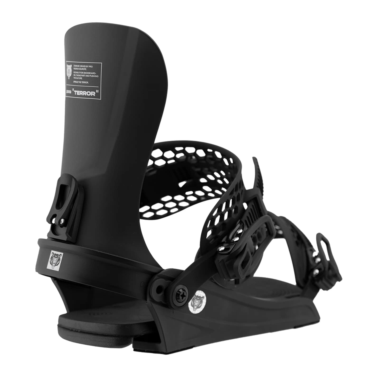 Attacco per Snowboard CREW Regolabile All-Mountain Freestyle Base in EVA Cinghie 3D Leggero S/M/L