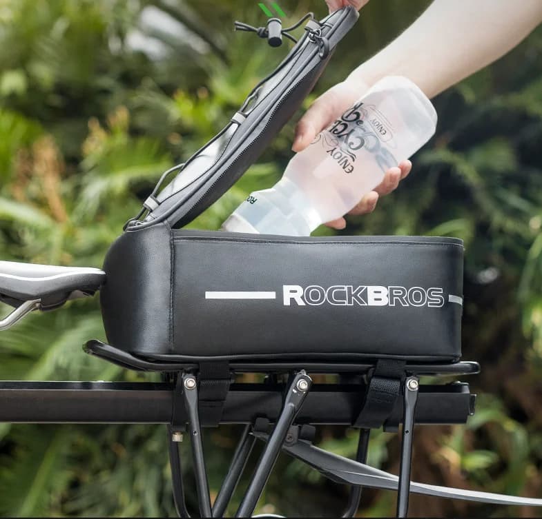 ROCKBROS Bicycle Trunk Bag Bike Driving Bag Waterproof Shelf Bag Cycling Rear Seat Rack Pack Storage Box