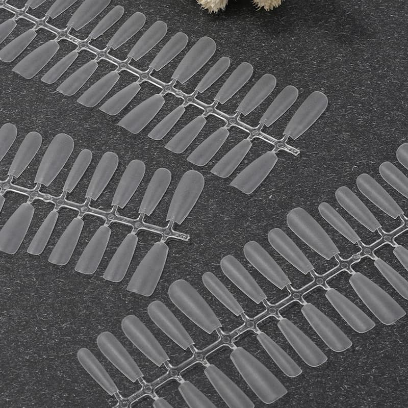 NUOVO Set da 300 Pezzi di Unghie Finte Opache Trasparenti per Estensione Unghie in Gel, Strumento per Pratica Fai-da-Te