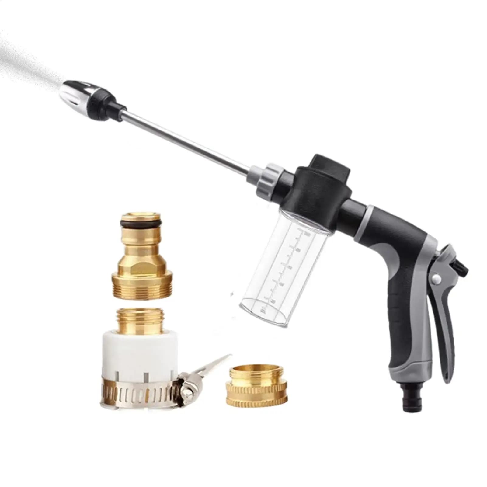 Pistola ad Alta Pressione per Lavaggio Auto, Irrigazione Giardino, Ugello per Tubo Flessibile, Lancia Schiuma Portatile, Strumento per Pulizia Automobili