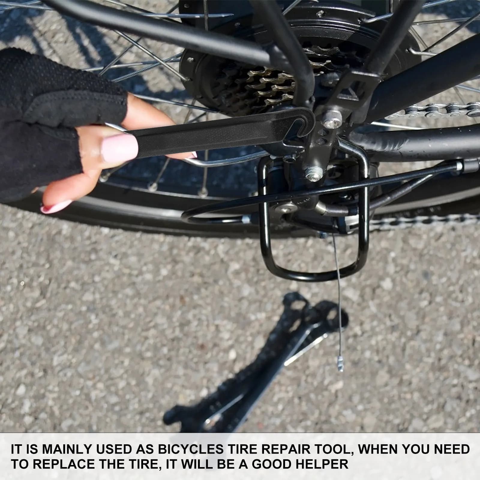 60Pcs Tire Lever Set Strong Flexible PP Bike Repair Tool Efficient Tire Bead Removal Portable Cycling Essential for Daily Rides