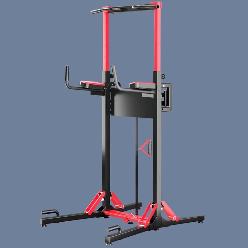 Stazione per barra per trazioni, stazione per immersione pieghevole regolabile in altezza multifunzione, attrezzatura per il Fitness per l'allenamento della forza per impieghi gravosi