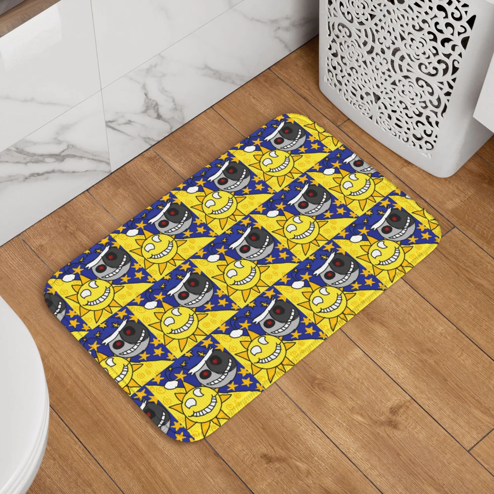 Custom Fnaf Security Breach Moondrop Doormat Mat Anti-Slip Bath Kitchen Garage Rug Carpet 40*60cm