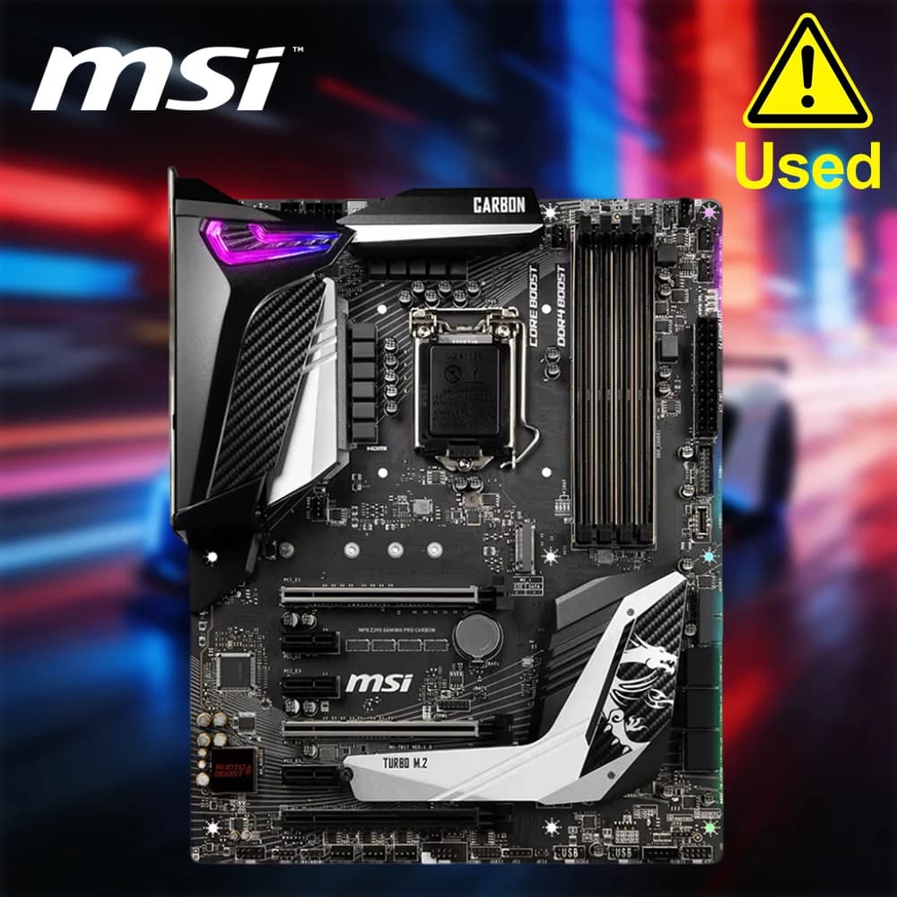 Scheda madre MSI MPG Z390 Gaming PRO Carbon LGA1151 (Intel 8a e 9a generazione) M.2 USB 3.1 Gen 2 DDR4 HDMI DP SLI CFX ATX