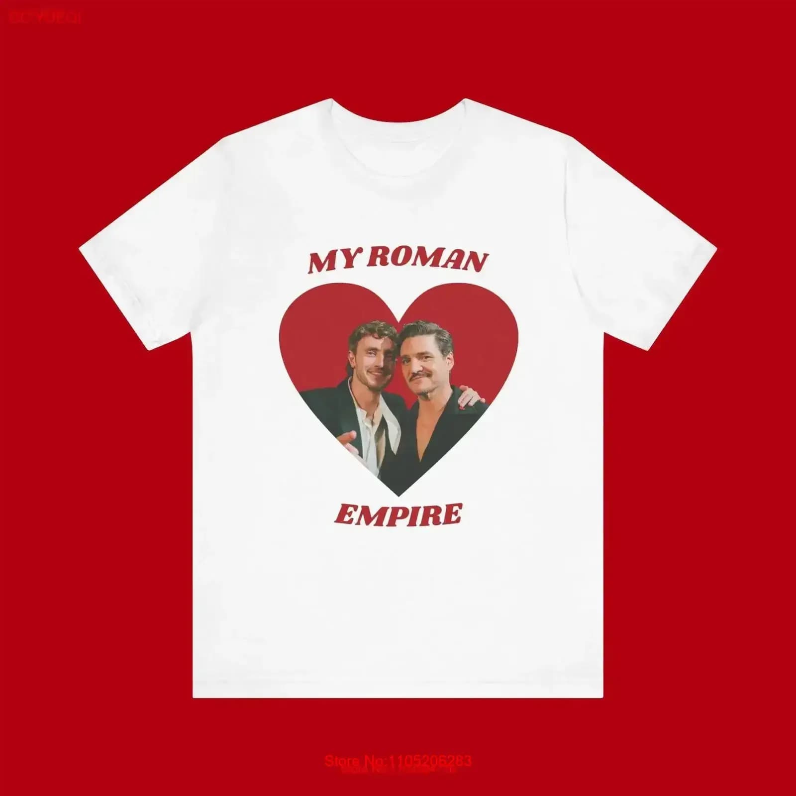 Pedro Pascal Paul Mescal T Shirt Il mio impero romano Meme Cultura pop Gladiatore 2 Nero Bianco vintage lavato homme Confortevole