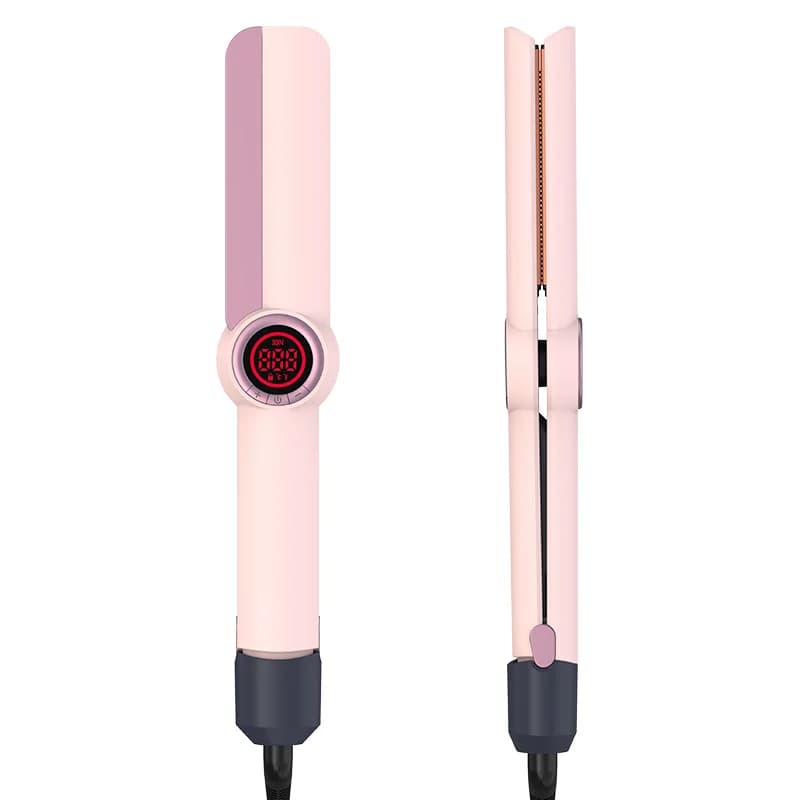 Professional MCH Ceramic LCD Iron Salon Hotel Use Logo Custom Logo Golden Titanium Hair Plate Private Electric