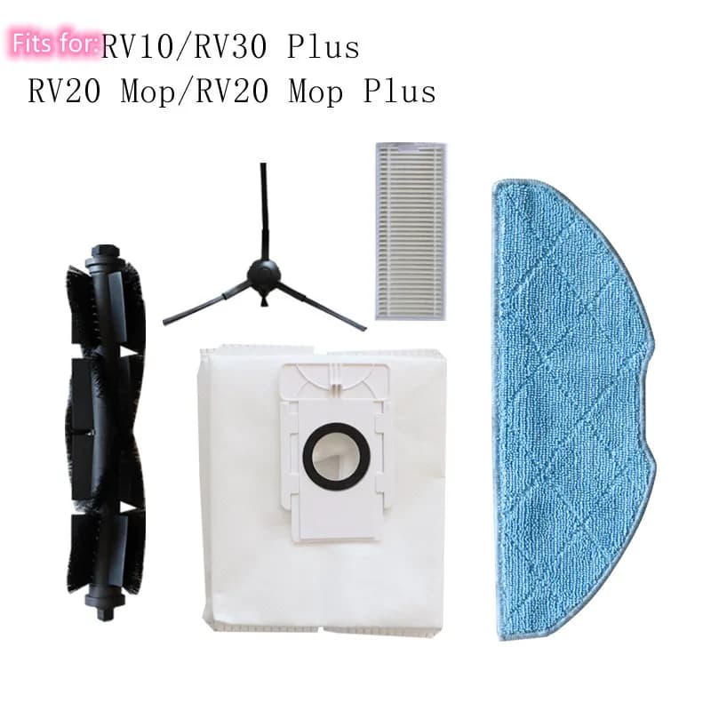 Spazzola laterale Filtro HEPA Mop Panno Spazzola principale per Tapo RV20 Mop / RV30 Plus / RV10 Robot Aspirapolvere Parti Accessori