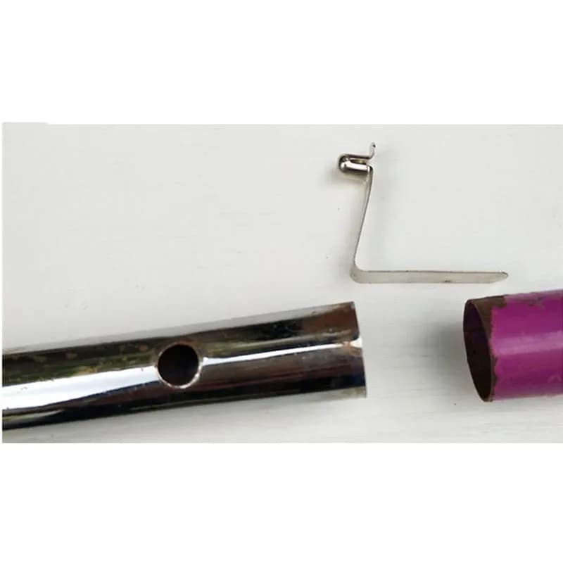 50 pz 8mm singolo bottone cavo clip a molla per kayak paddle tenda palo tubo serratura tenda telescopio - colori assortiti