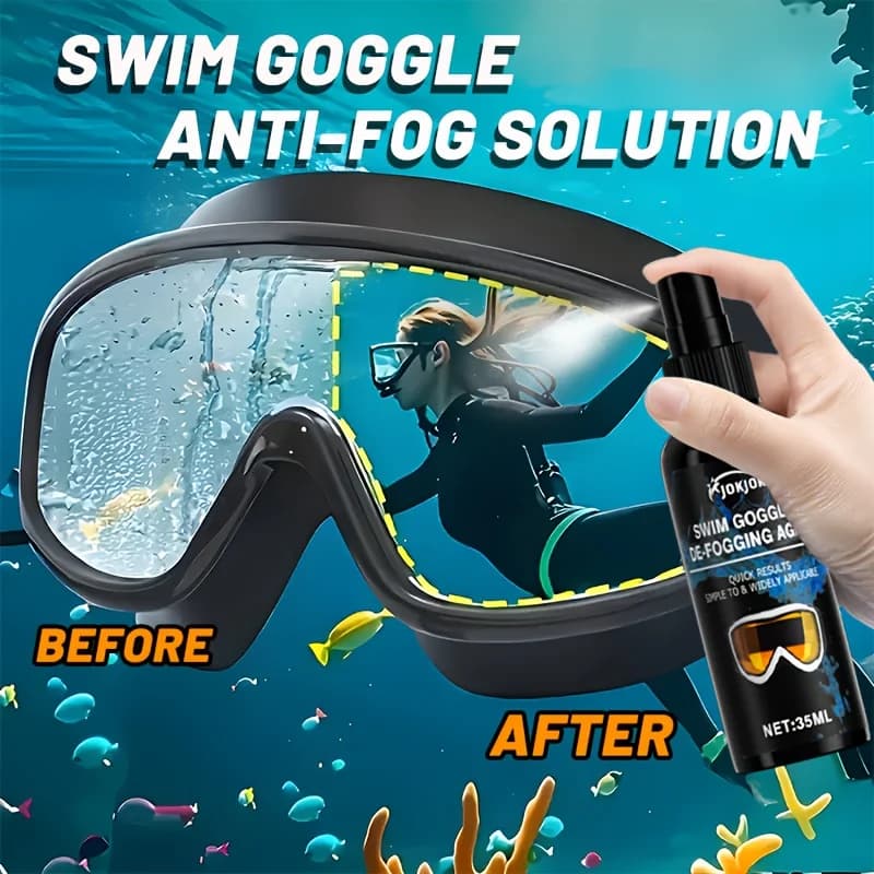 JOKJOK Anti Fog Spray Swimming Goggles Lens Defogger Long Lasting Clear Vision for Eyeglasses Sunglasses Diving Masks