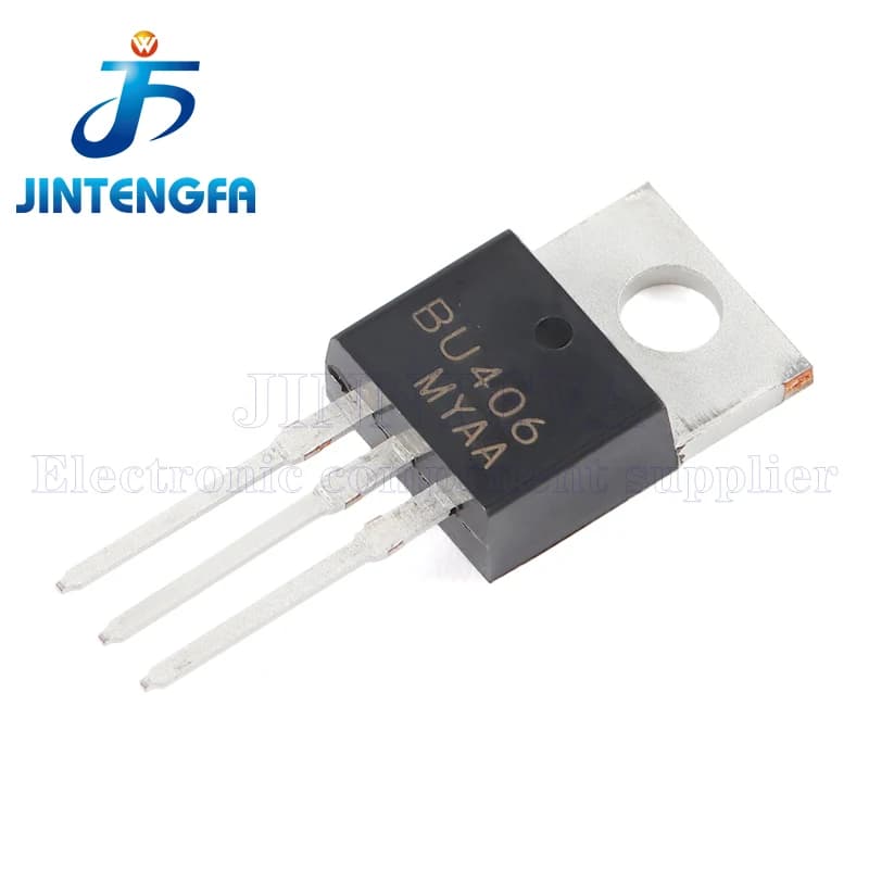 10 PZ BU406 TO220 NPN 200 V 7A DIP COMMUTAZIONE TRANSISTOR Umidificatore Triodo