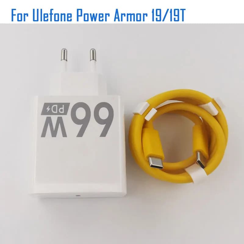 New Original Ulefone Armor 19 18 19T Official Quick Fast Charging Adapter Charger USB Cable Data Line For Ulefone Armor 30 Pro