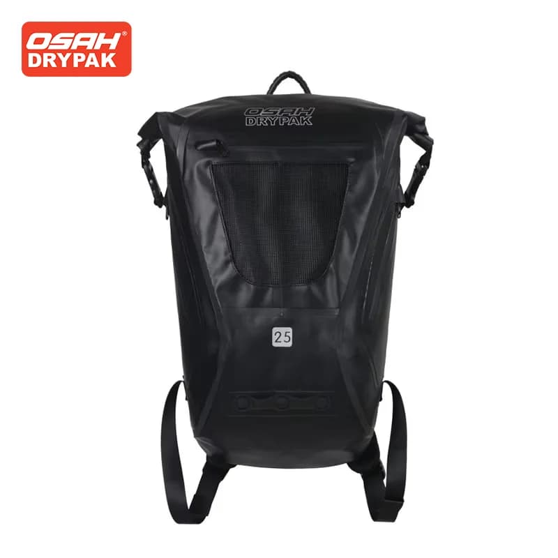 OSAH Black Motorcycle Bag 25L Large Capacity Riding Gears Backpack Waterproof Bag Outdoor Travel Climbing Hiking Equipment Pack