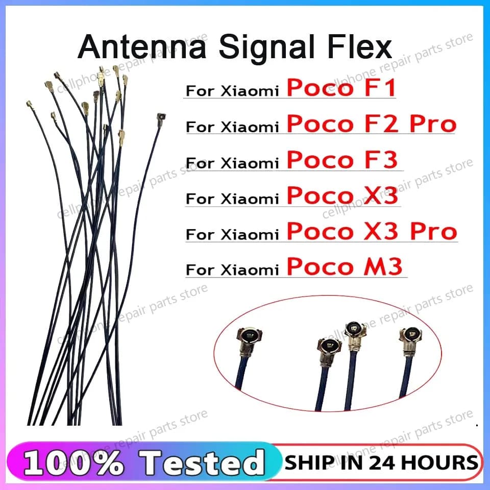 100% Nuovo Interno Wifi Antenna Segnale Cavo Della Flessione Filo Per Xiaomi Poco F1 F2 Pro F3 X3 Pro NFC M3 Cavo Parte di Riparazione
