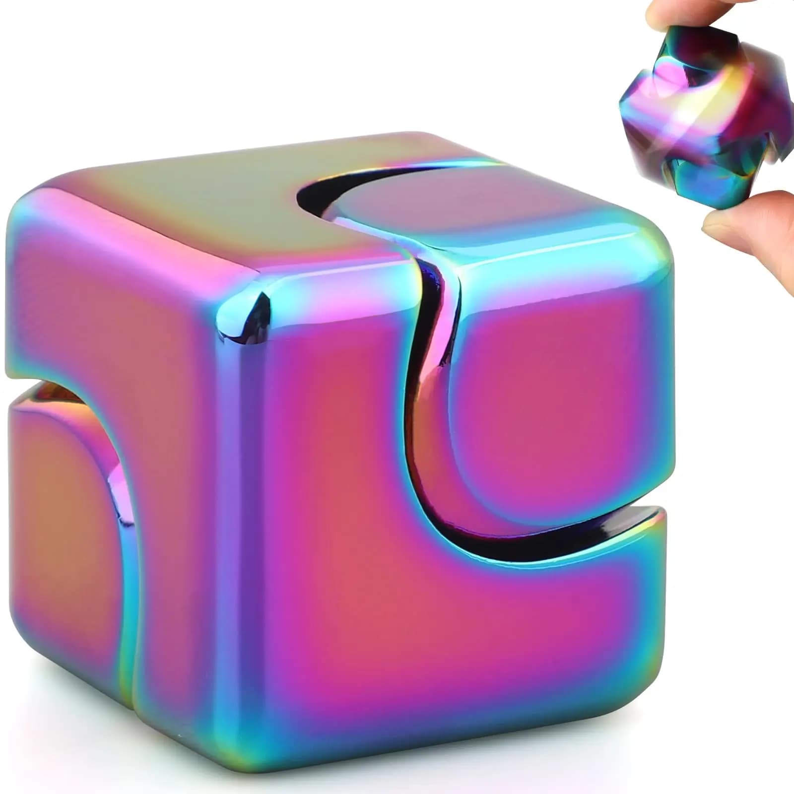 Lega Cube Spinner Fingertip giroscopio Fidget giocattoli antistress ufficio per adulti viaggi a casa giocattoli portatili antistress regali di natale