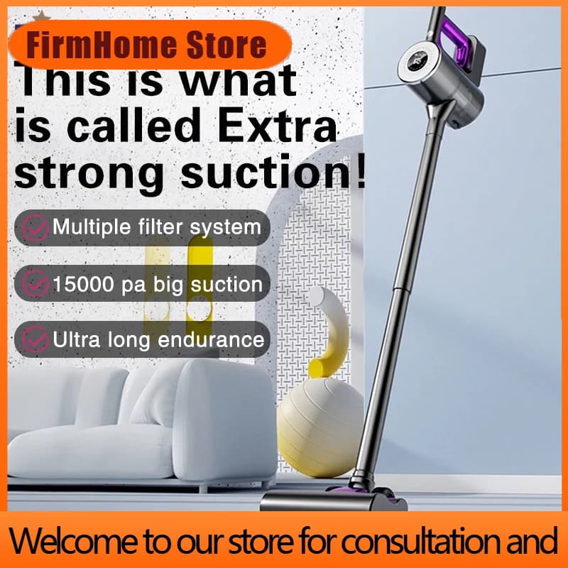 FirmHome StoreTINSOL 15000PA Handheld Cordless Vacuum Cleaner, Vacuuming And Mopping All-in-one, Suitable For Both Dry And Wet U