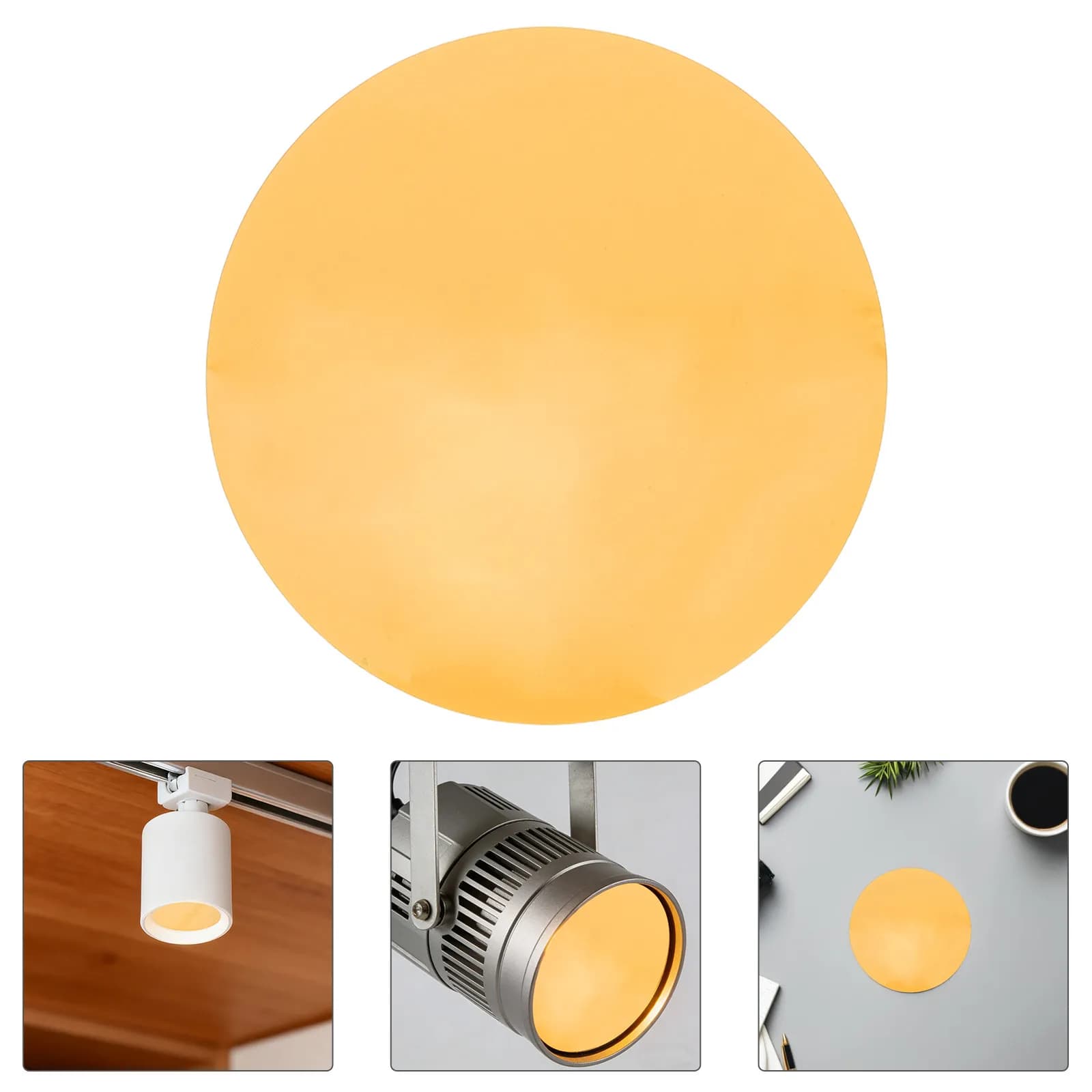 10Pcs Self-Adhesive Ambient Lighting Filter Gels Warm Light Diffuser Film Sheets Color Correction Plastic Overlays for Lamps
